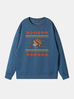 Thanksgiving Turkey Pattern Sweatshirt Eleven Oasis