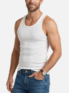 Men's Ribbed Athletic Slim Fit Tank Top Eleven Oasis