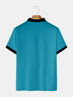 Men's Classic Customizable Bowling Style Short Sleeve Polo Shirt Eleven Oasis