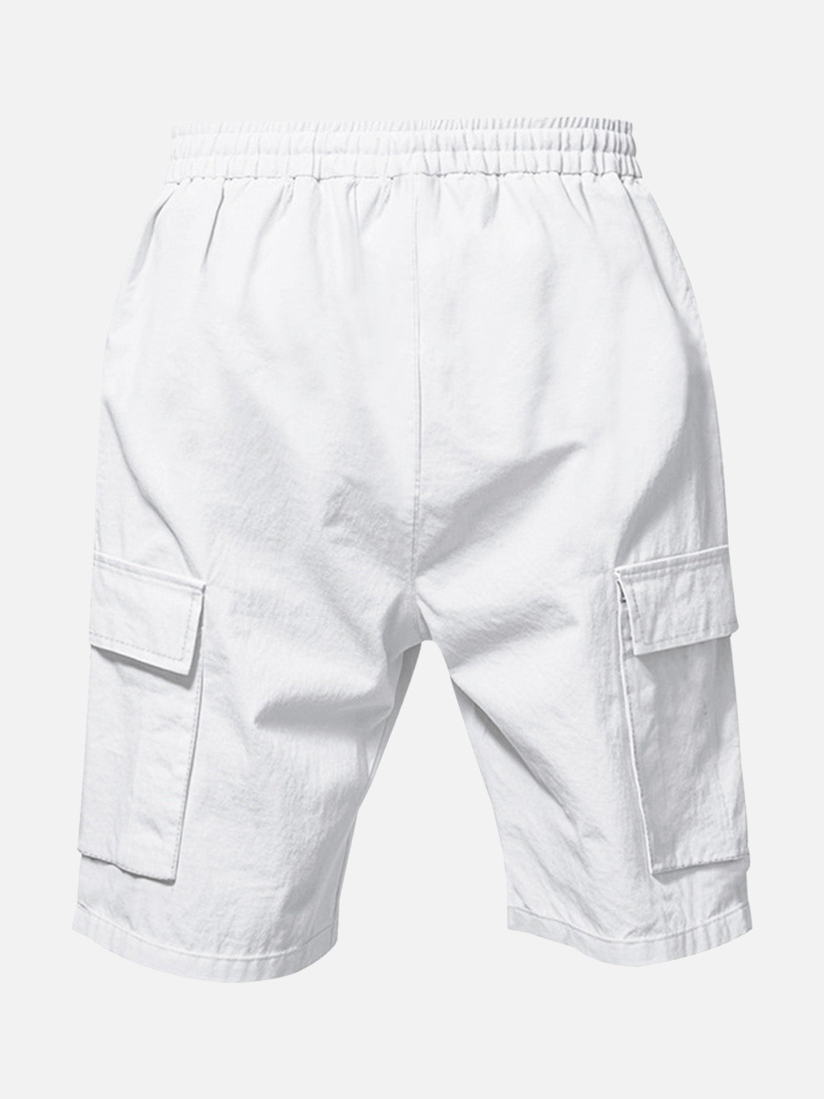 Men’s Solid Color Linen Shorts Waist Drawstring Cargo Shorts Eleven Oasis