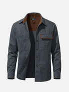 Men's Relaxed Fit Vintage Utility Overshirt Jacket ElevenOasis
