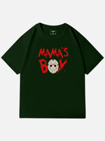 Mama's Boy Horror Graphic Cotton T-Shirt Eleven Oasis