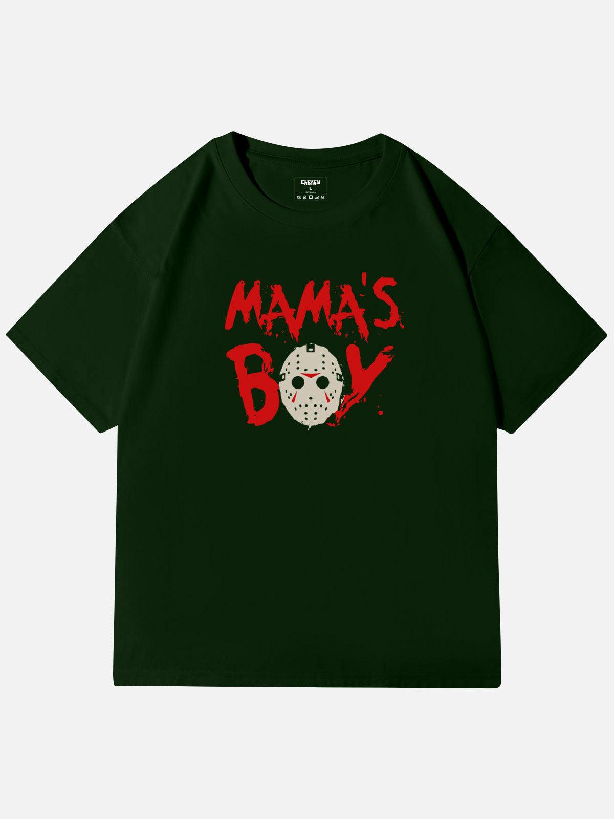 Mama's Boy Horror Graphic Cotton T-Shirt Eleven Oasis