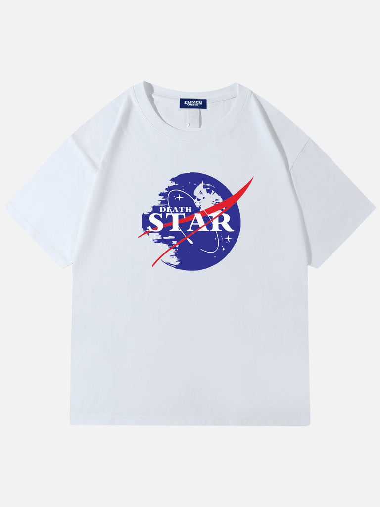 Men's Science Fiction Basic Cotton Round Neck Short Sleeve T - Shirt Star Wars Planet Eleven Oasis