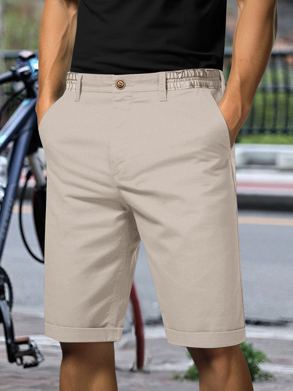 Men's Cotton Casual Daywear Cargo Shorts Pants Eleven Oasis