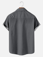 Men's Hot Rod Car Stripe Short Sleeve Shirt ElevenOasis