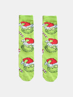 Grinch-Themed Christmas Novelty Socks Eleven Oasis