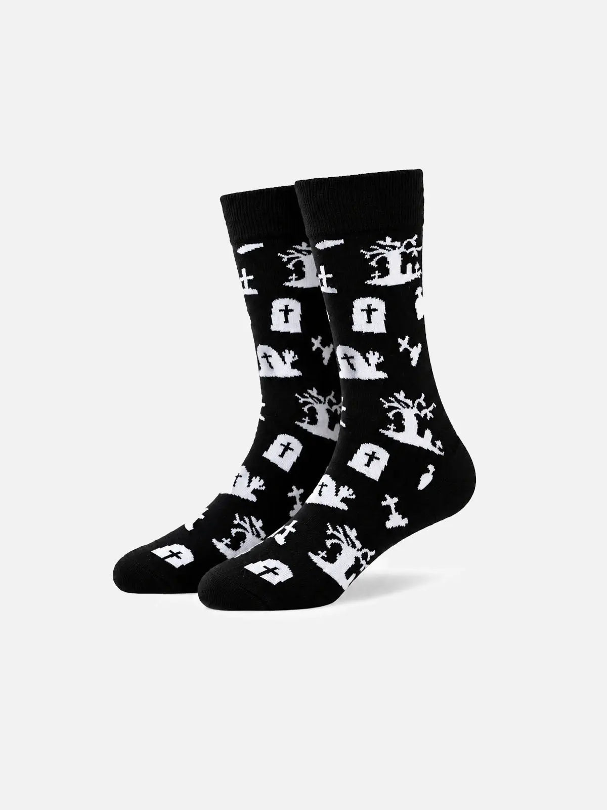 Men's Creepy Halloween Novelty Crew Socks