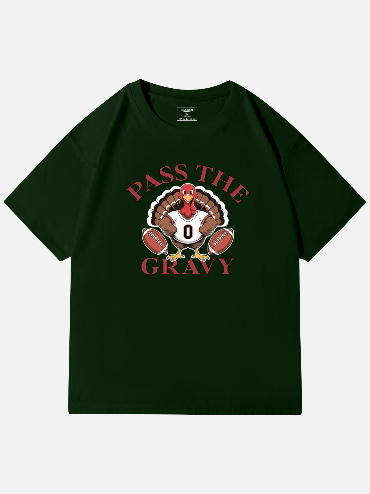 Pass the Gravy Thanksgiving Cotton T-Shirt Eleven Oasis