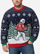 Christmas Yeti Candy Cane Ugly Christmas Sweater 