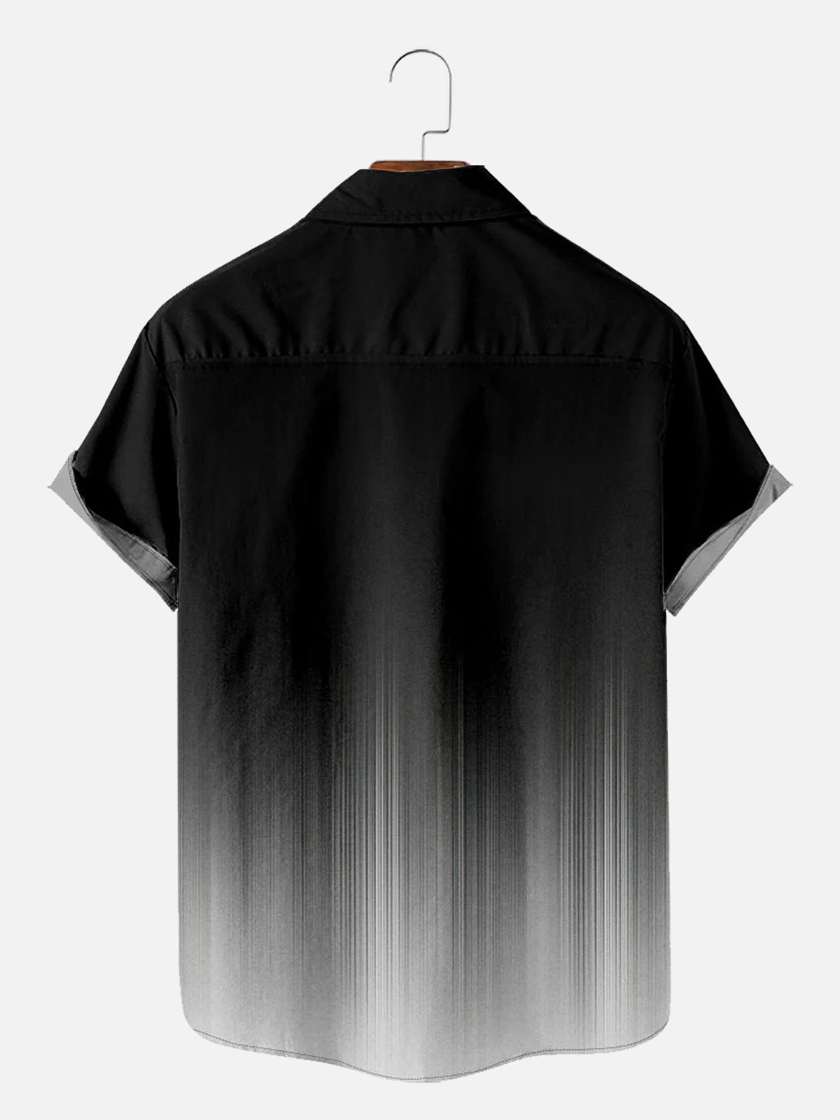 Men's Paint Texture Ombre Shirt with Chest Pocket ElevenOasis