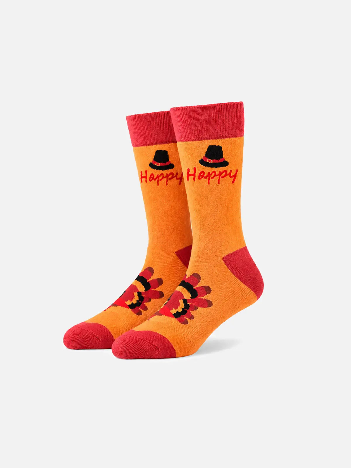 Men's Thanksgiving Holiday Print Crew Socks