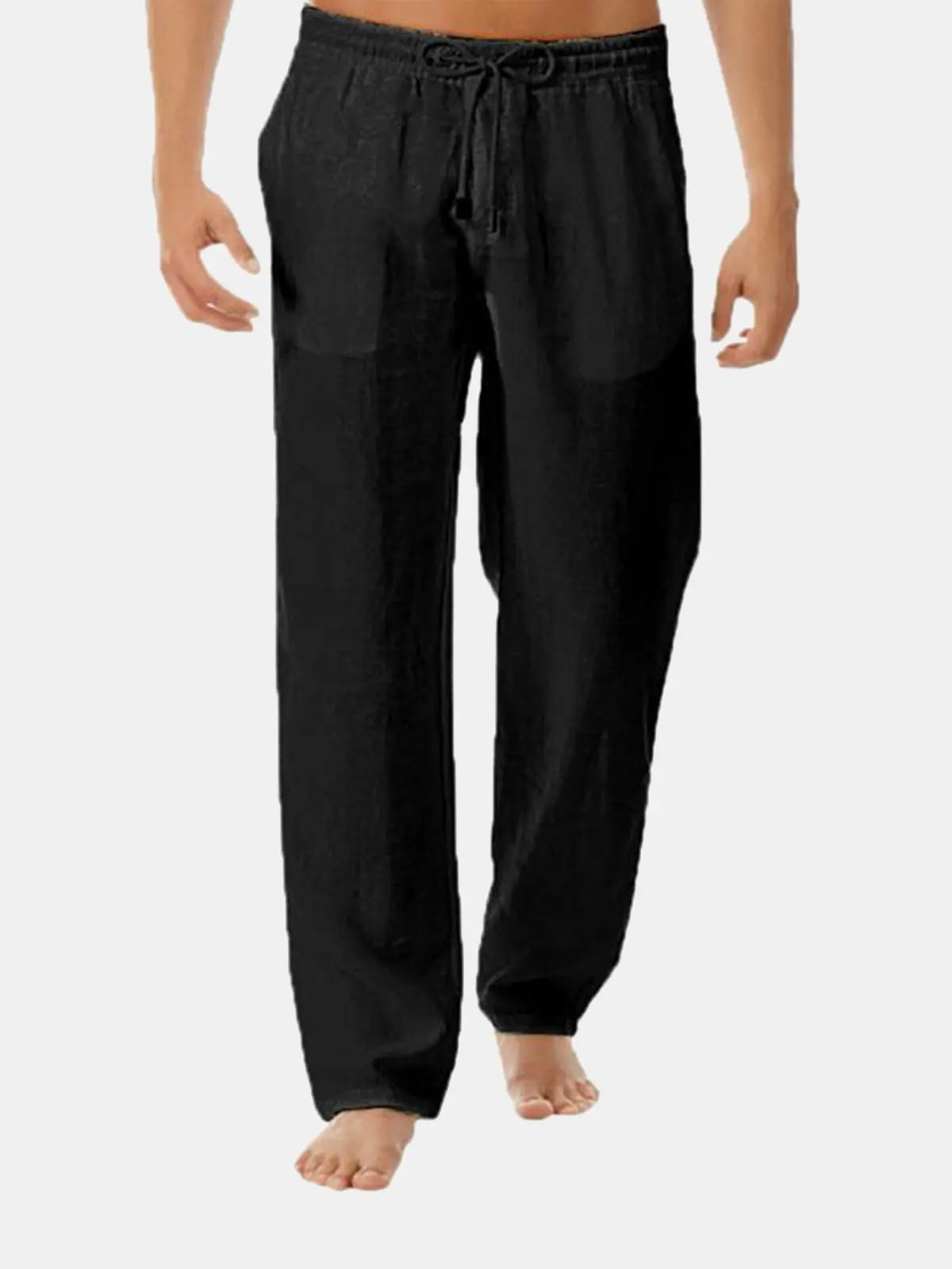 Men's Solid Color Casual Long Pants ElevenOasis