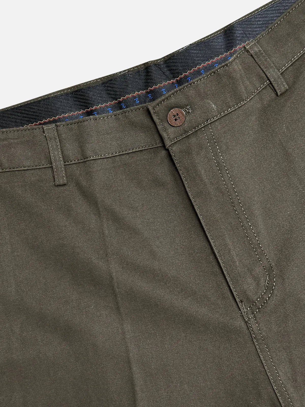 Men's Pleated Straight-Leg Cotton Chino Pants ElevenOasis