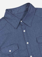 Men's Western Yoke Double Pocket Long Sleeve Shirt Eleven Oasis