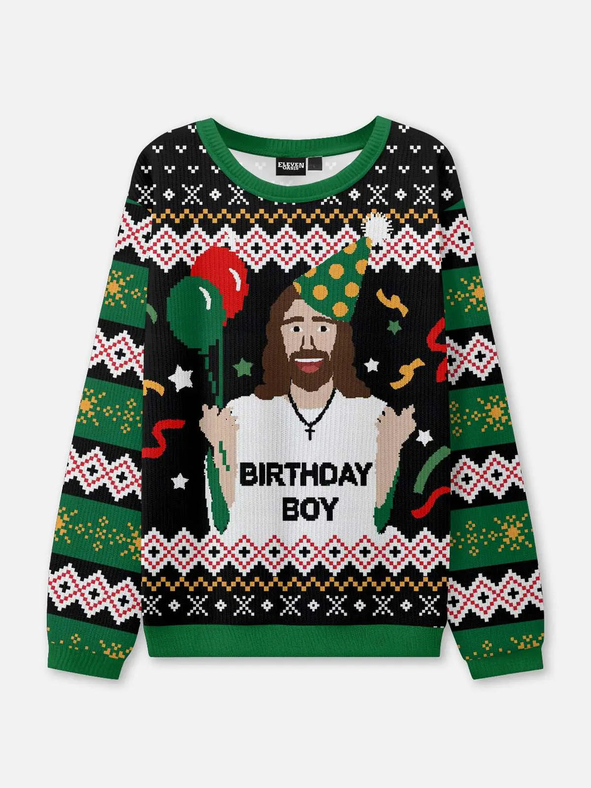 Birthday Boy Ugly Christmas Sweatshirt ElevenOasis
