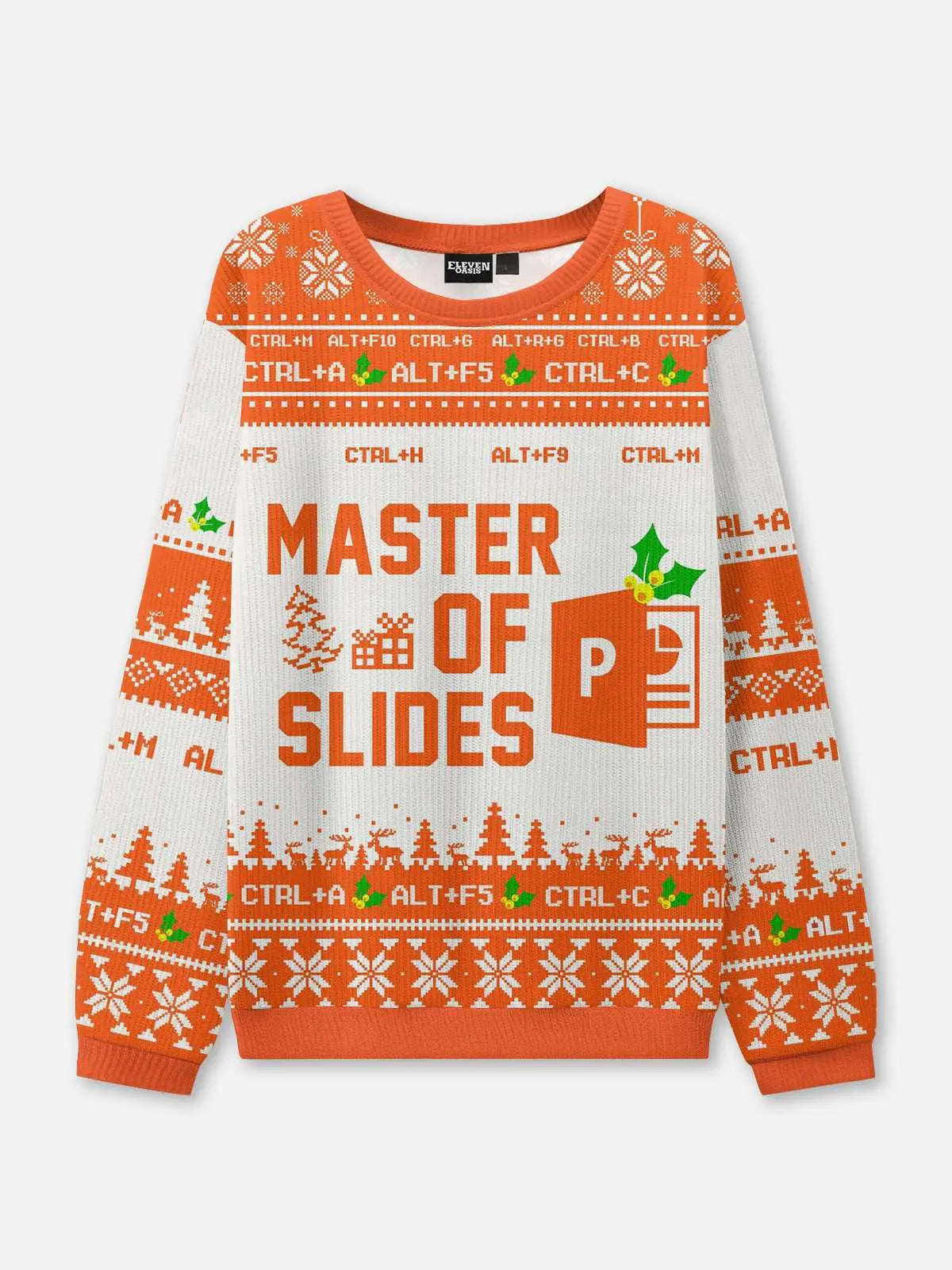 Ugly Christmas Sweater Microsoft Office Humor Sweatshirt 