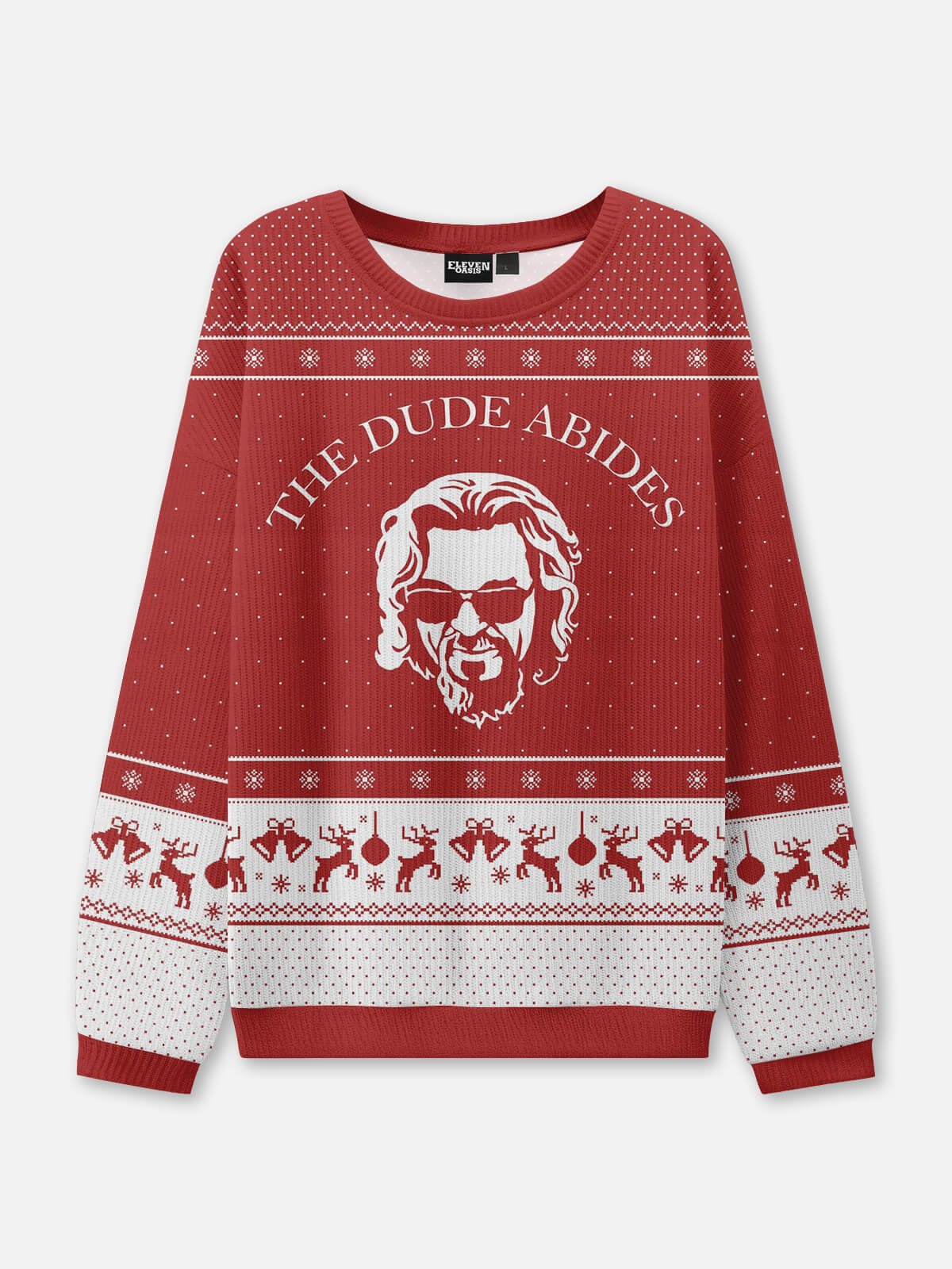 Ugly Christmas Sweater The Dude Abides Sweatshirt Eleven Oasis