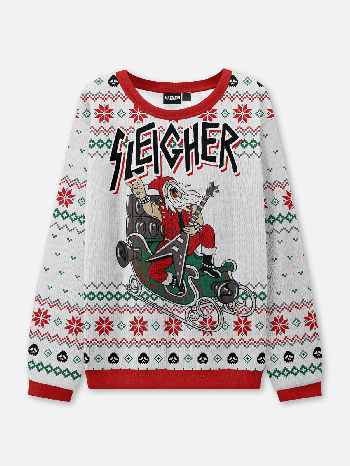 Sleigher Ugly Christmas Sweater ElevenOasis