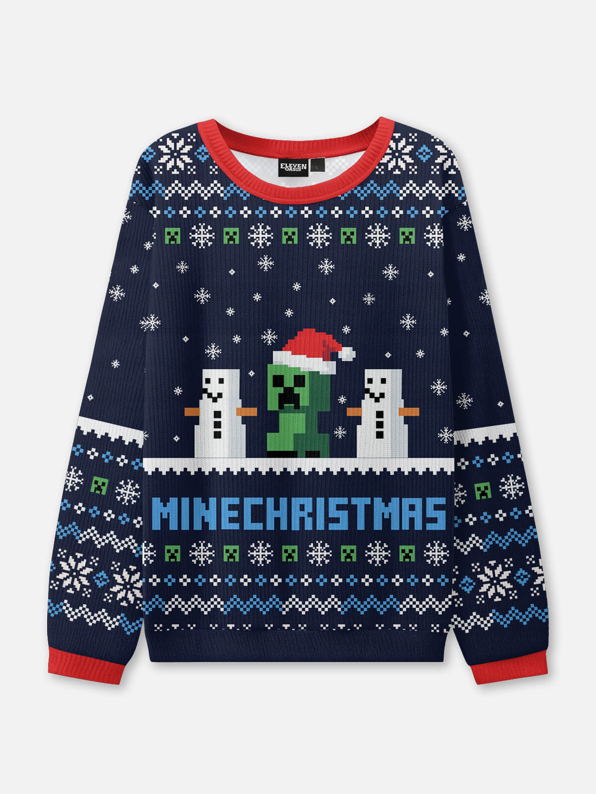 MineChristmas Ugly Christmas Sweatshirt ElevenOasis