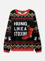 Hung Like a Stocking Ugly Christmas Sweater Eleven Oasis