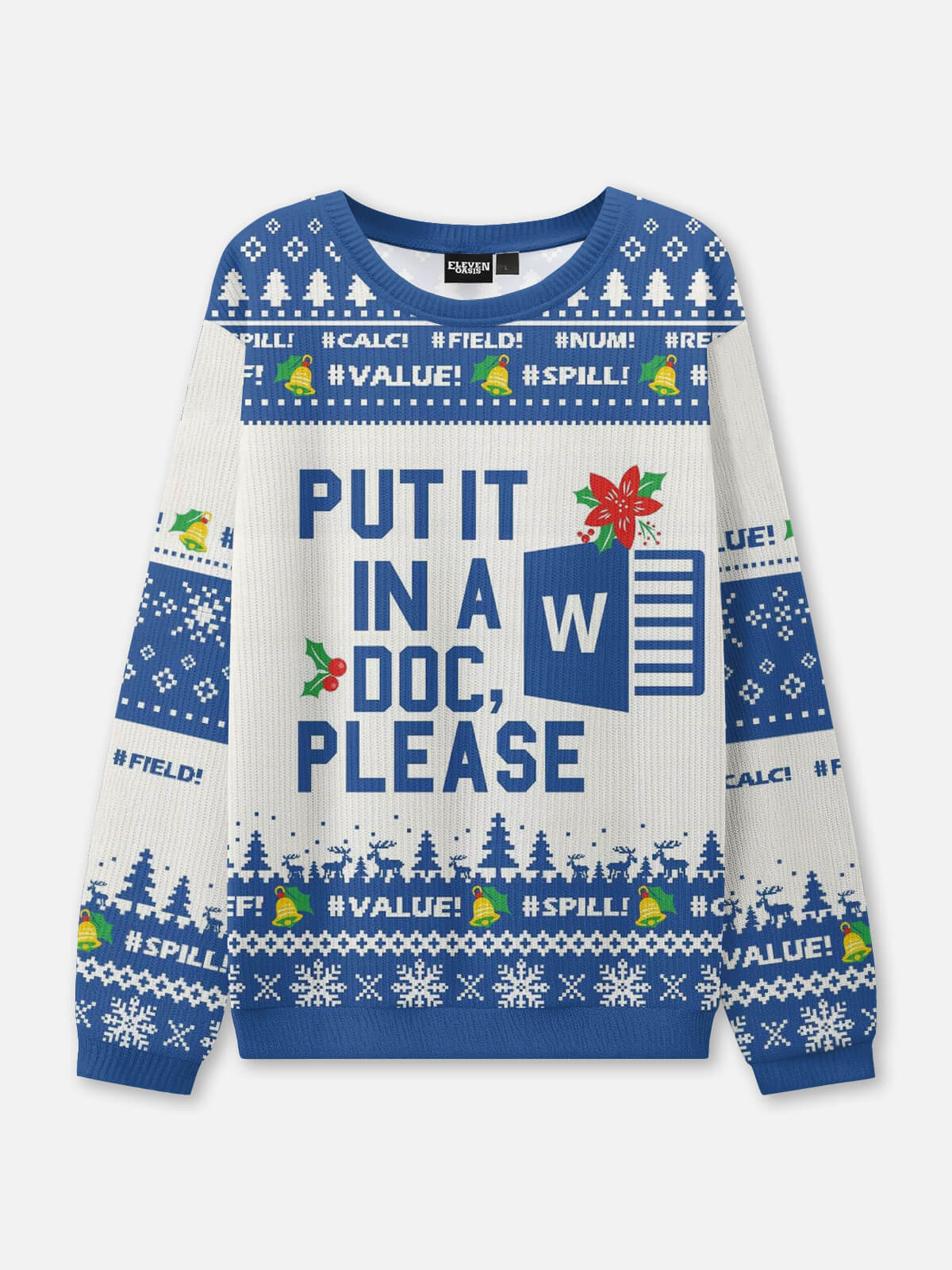 Put It in a Doc Ugly Christmas Sweater Eleven Oasis