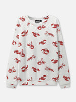 Lobster Art Crew Neck Sweatshirt Eleven Oasis