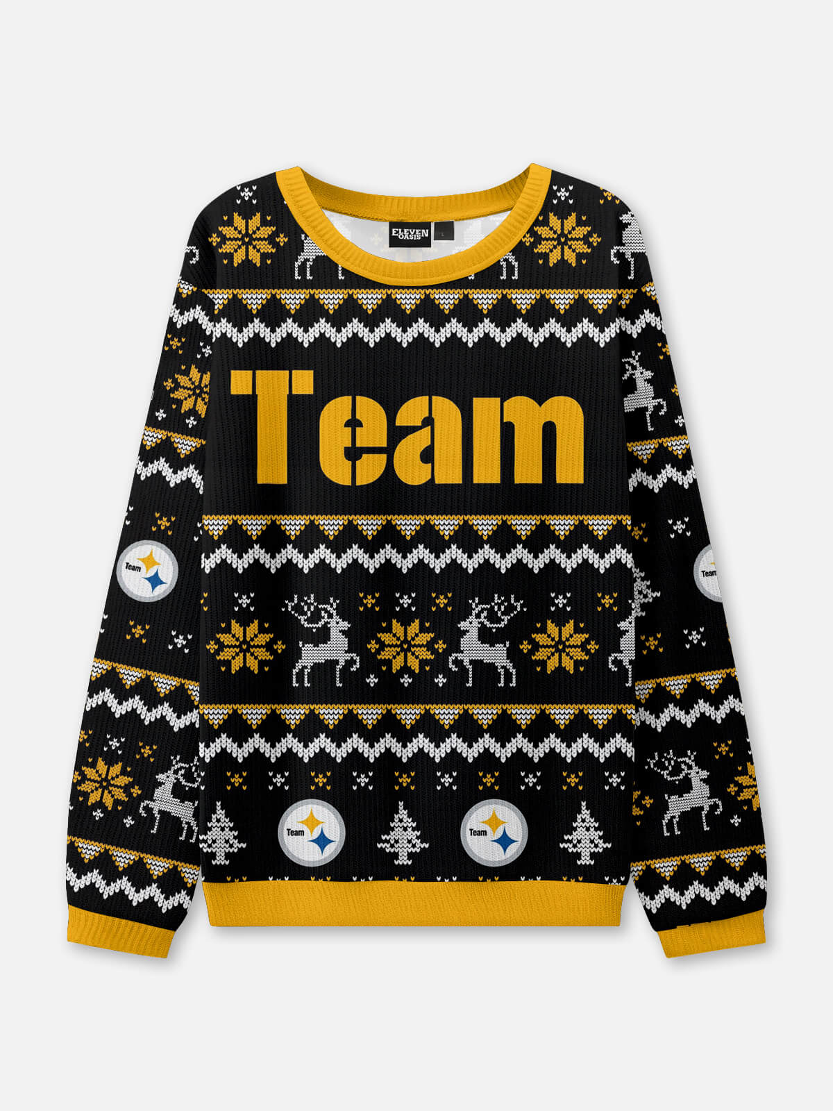 Custom Pittsburgh Football Sweatshirt Eleven Oasis