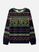 Bigfoot Beer Run Ugly Christmas Sweater Eleven Oasis