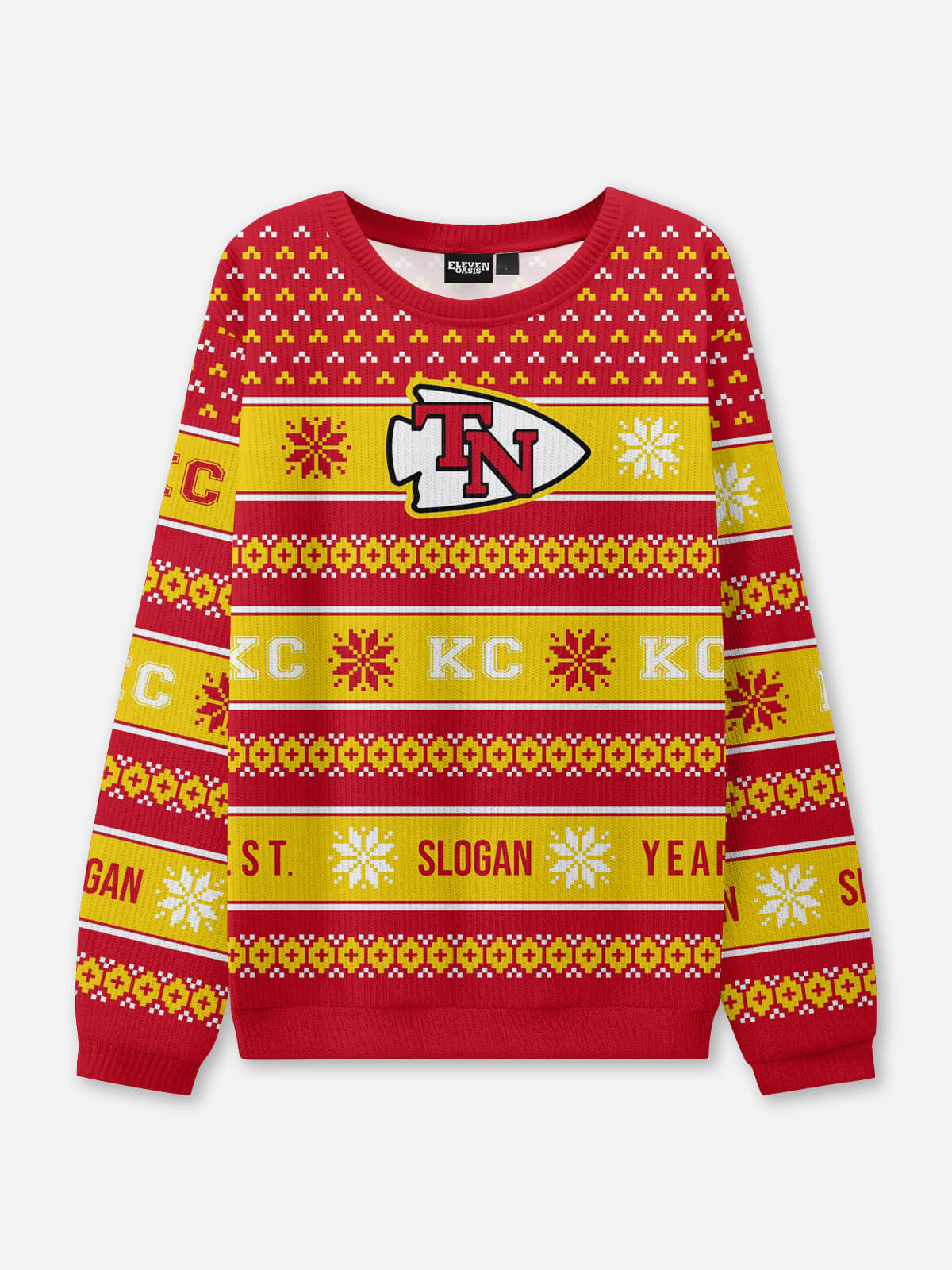 Custom Kansas City Logo Football Sweatshirt Eleven Oasis