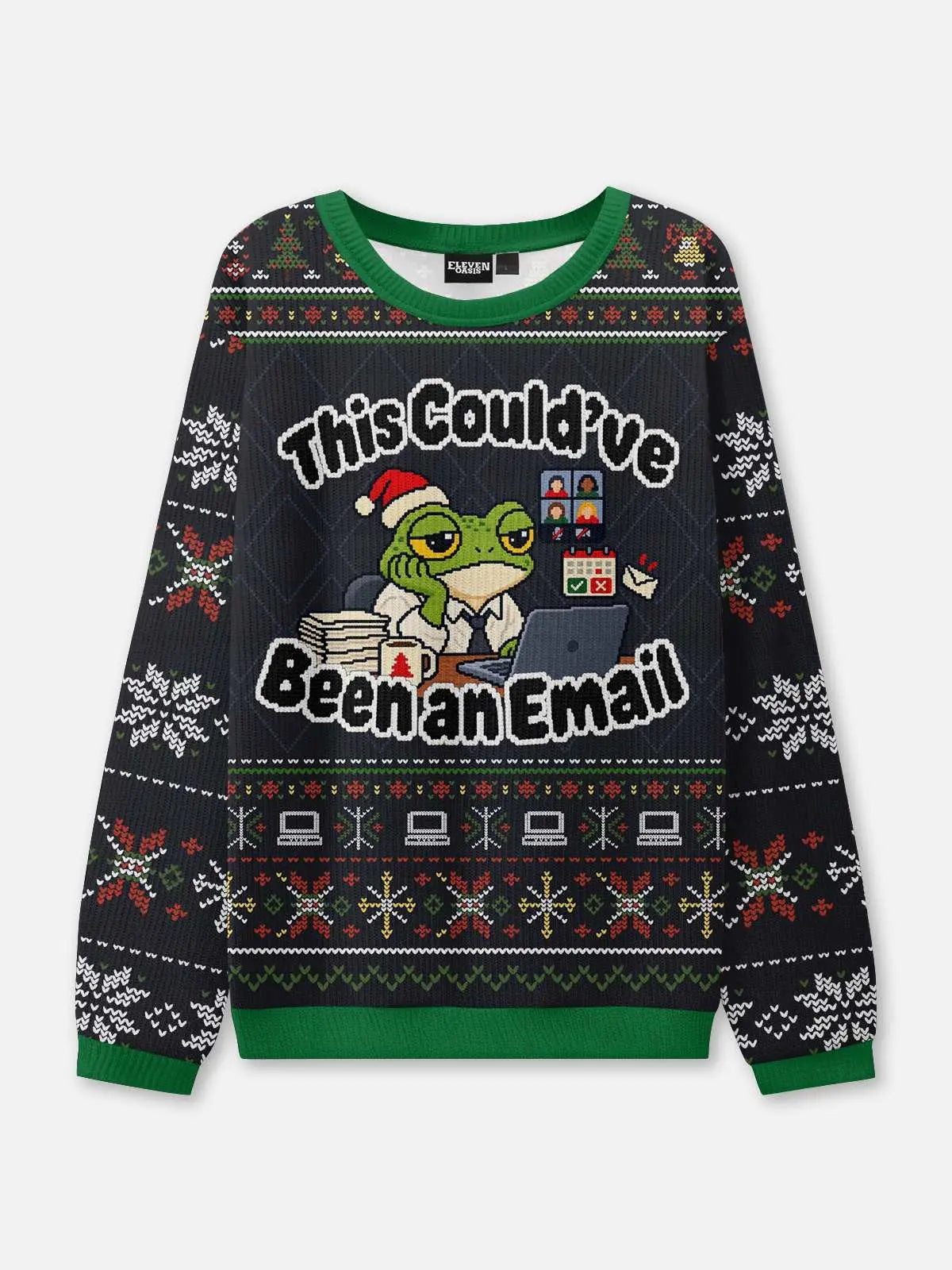 This Could've Been an Email Office Frog Ugly Christmas Sweater