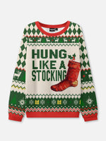Hung Like a Stocking Ugly Christmas Sweater Eleven Oasis