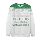 Office Humor Excel Spreadsheet Sweatshirt Eleven Oasis