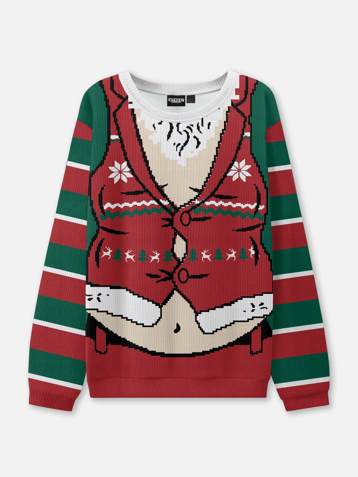 Santa Belly Ugly Christmas Sweater Eleven Oasis