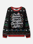 Tangled Christmas Lights Ugly Christmas Sweatshirt 
