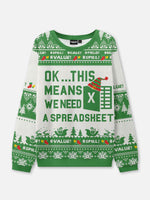 Excel Spreadsheet Emergency Ugly Christmas Sweater Eleven Oasis