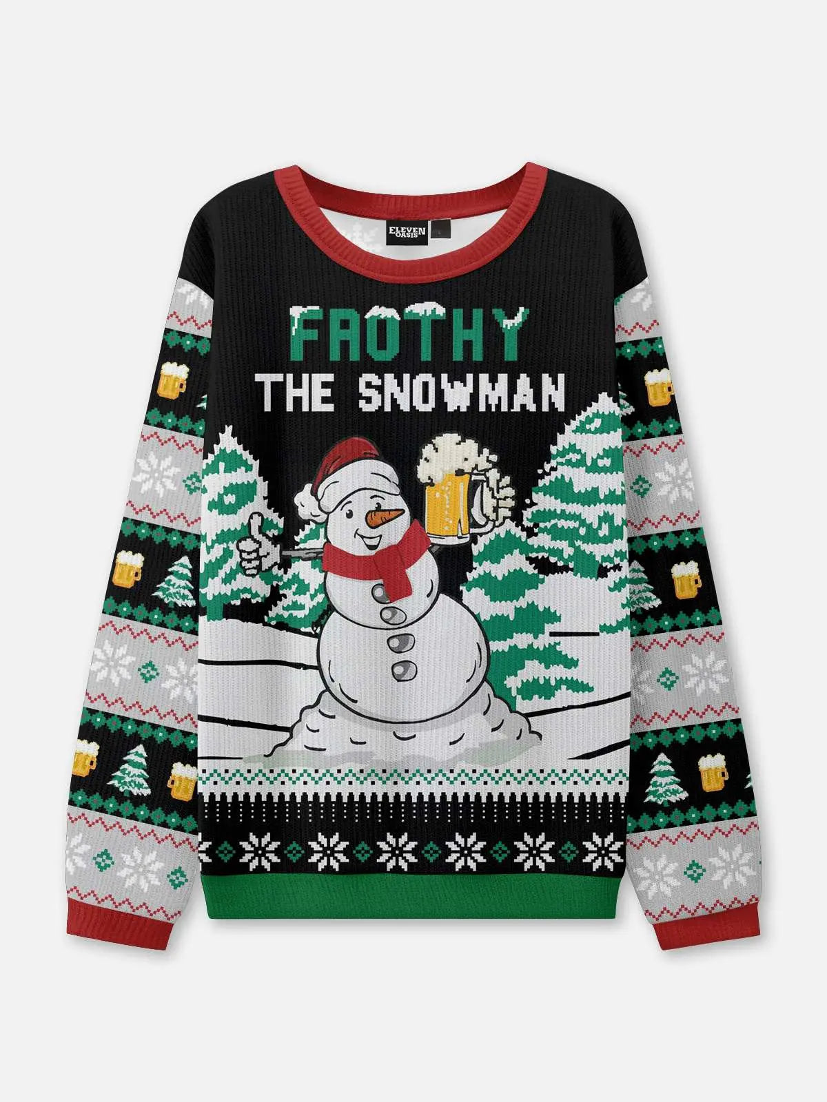 Frothy the Snowman Ugly Christmas Sweatshirt 