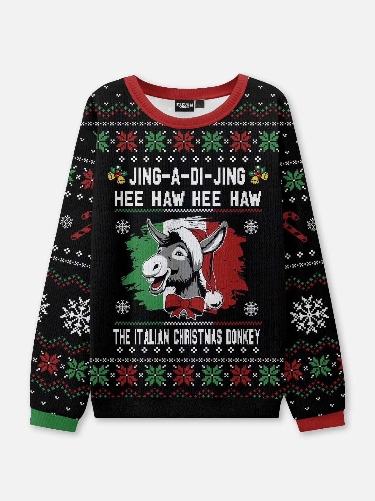 The Italian Christmas Donkey Ugly Christmas Sweatshirt 