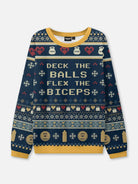 Deck The Balls Flex The Biceps Ugly Christmas Sweatshirt Eleven Oasis