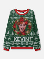 "KEVIN!" Mom Scream Home Alone Ugly Christmas Sweater ElevenOasis