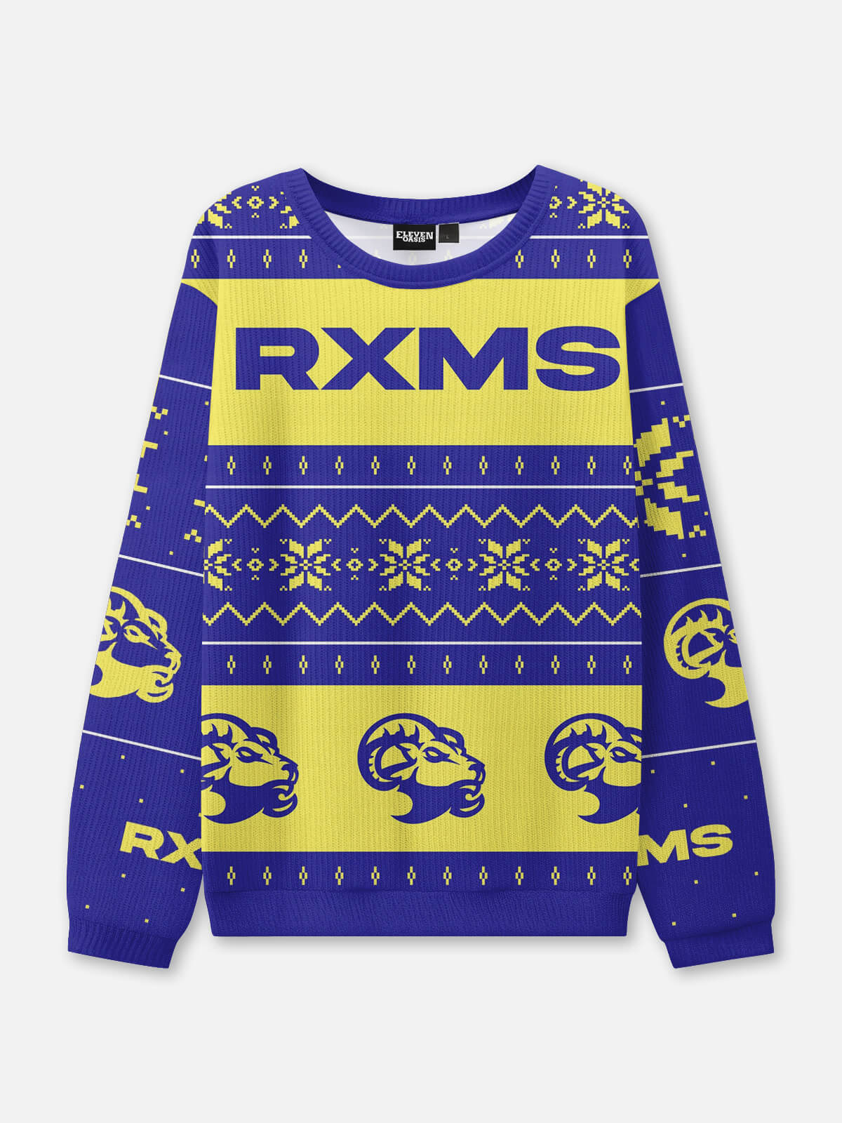 Los Angeles Football Ugly Christmas Sweatshirt Eleven Oasis