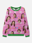 Customizable Face Christmas Lights Ugly Christmas Sweater ElevenOasis