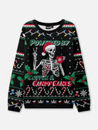 Powered by Coffee & Candy Canes Ugly Christmas Sweatshirt ElevenOasis