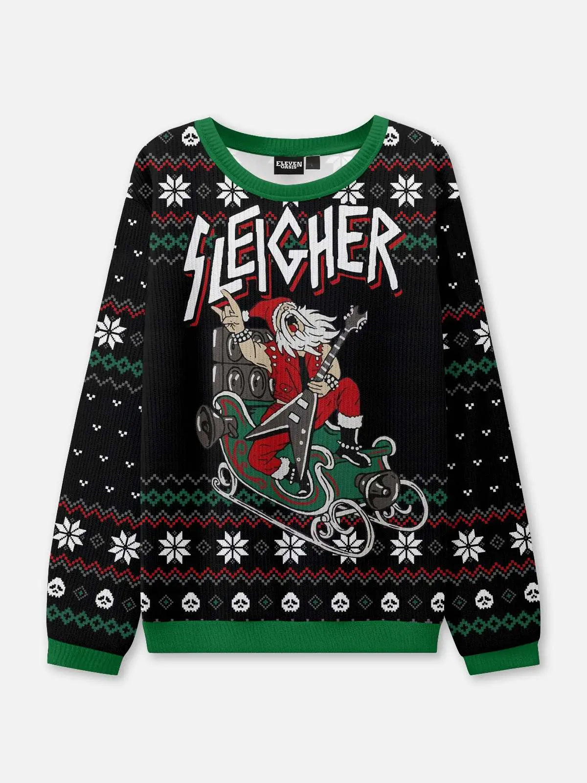 Sleigher Ugly Christmas Sweatshirt ElevenOasis
