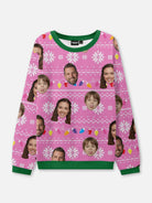 Customizable Face Christmas Lights Ugly Christmas Sweater 