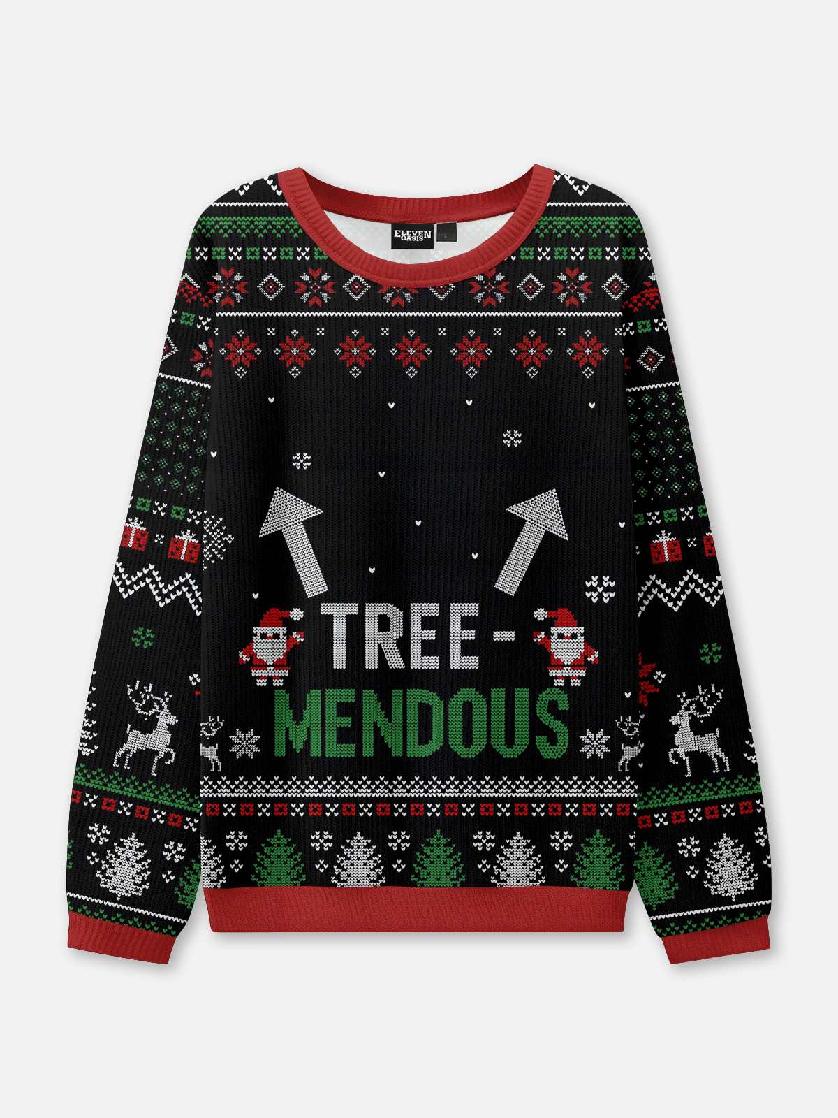 Nice Package & Tree-Mendous Couples Ugly Christmas Sweaters ElevenOasis