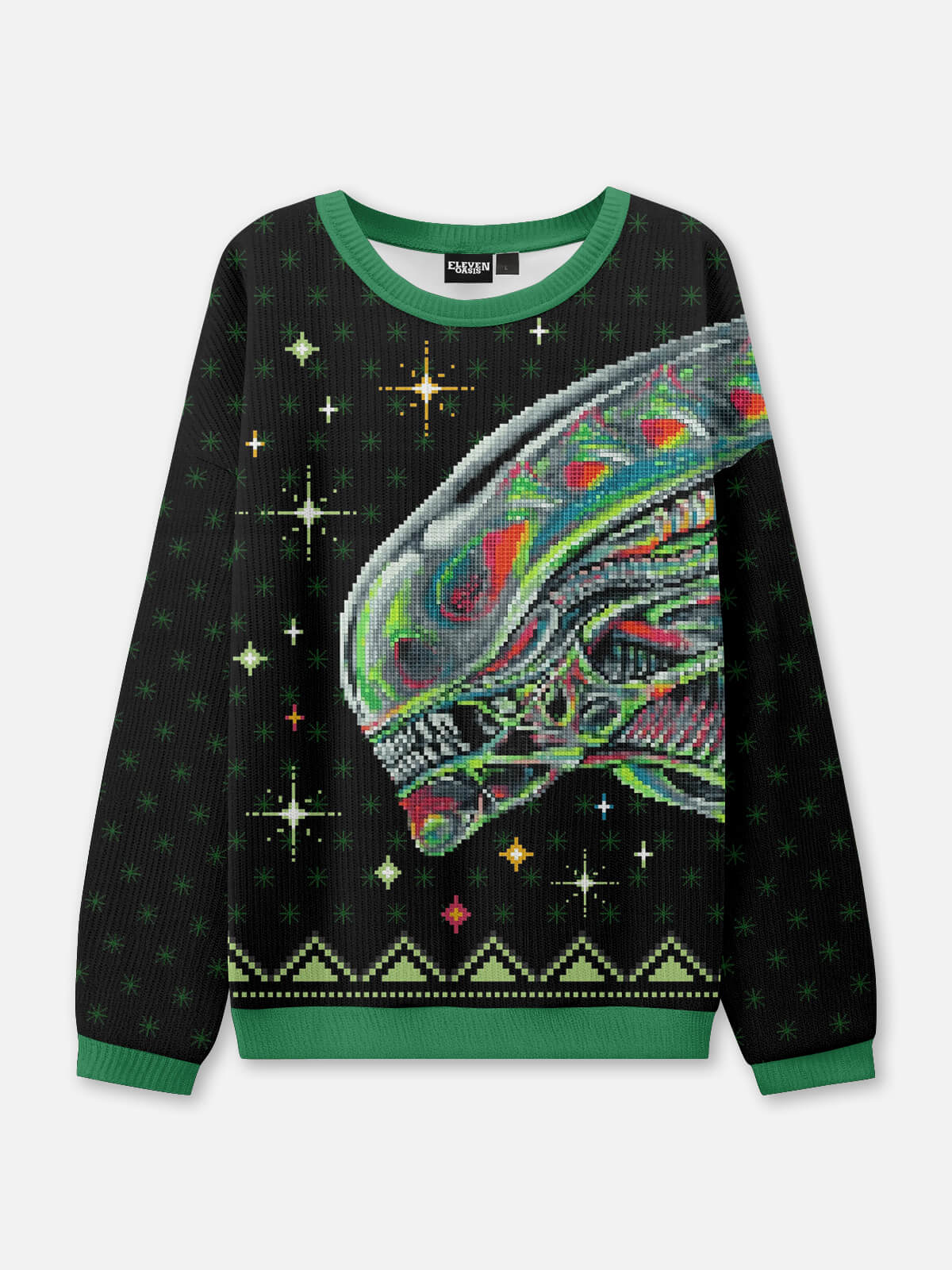 Ugly Christmas Sweater Alien Xenomorph Sweatshirt Eleven Oasis