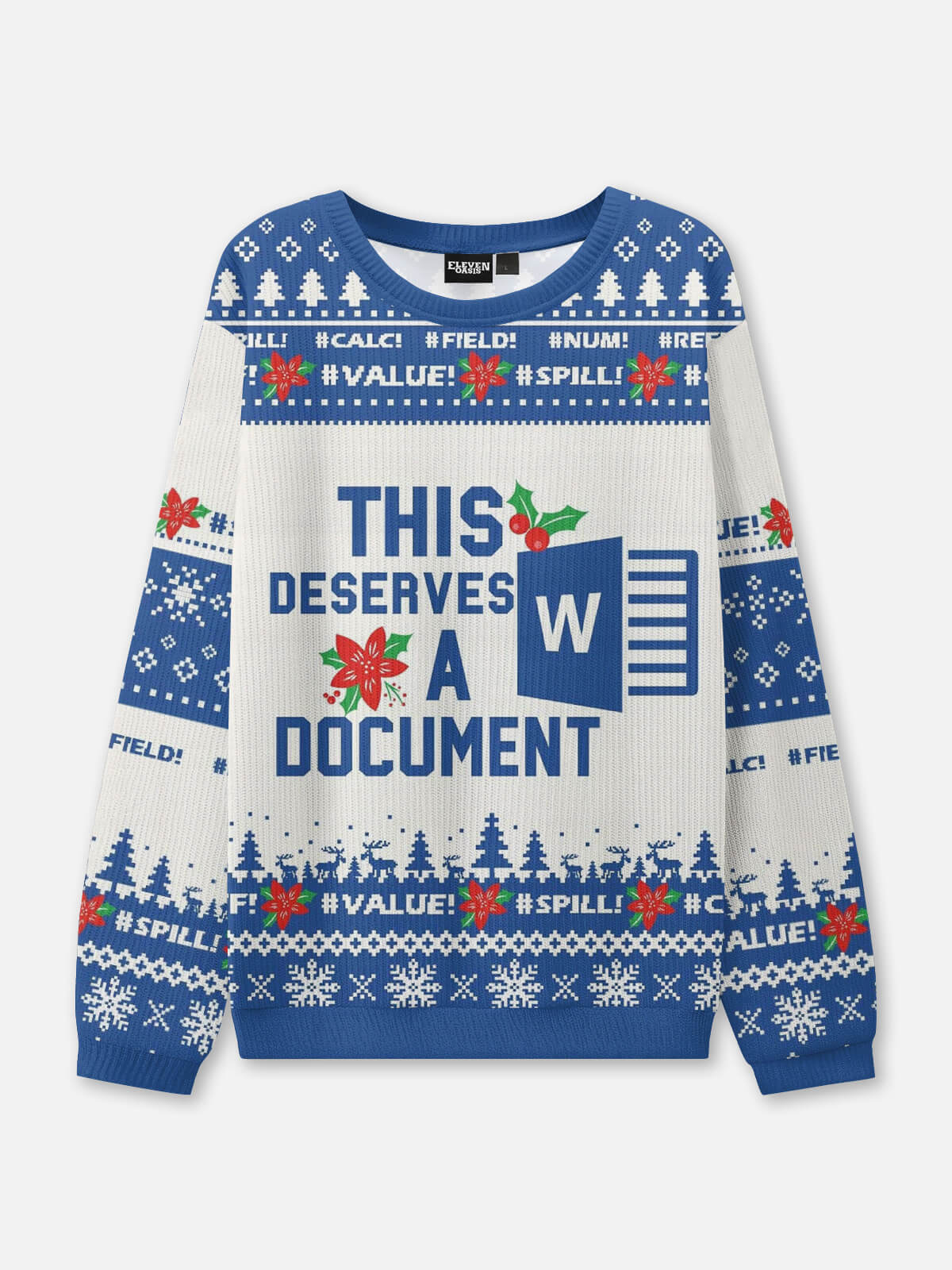 This Deserves a Document Ugly Christmas Sweater Eleven Oasis