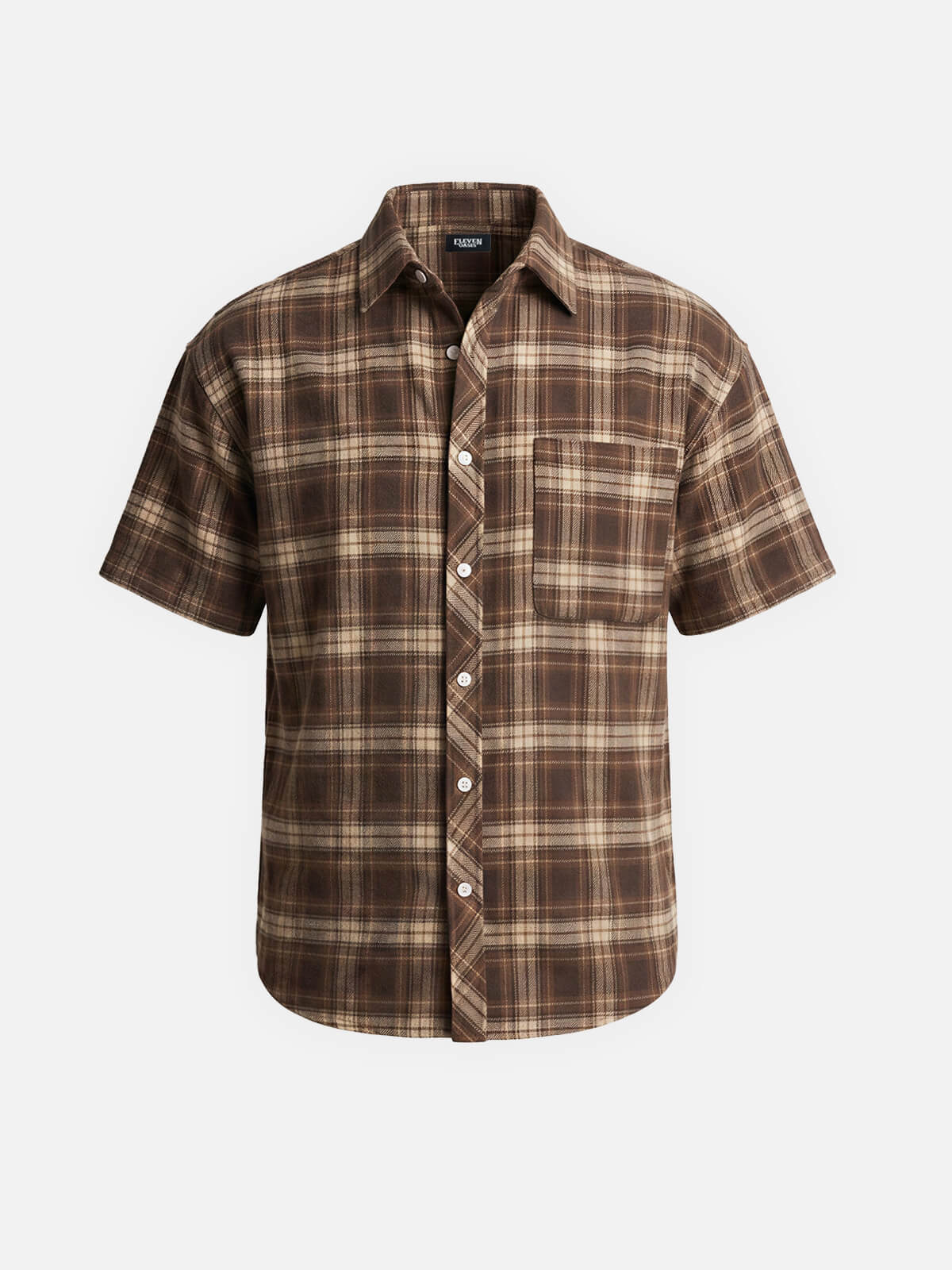 Men's Classic Plaid Short Sleeve Shirt Eleven Oasis