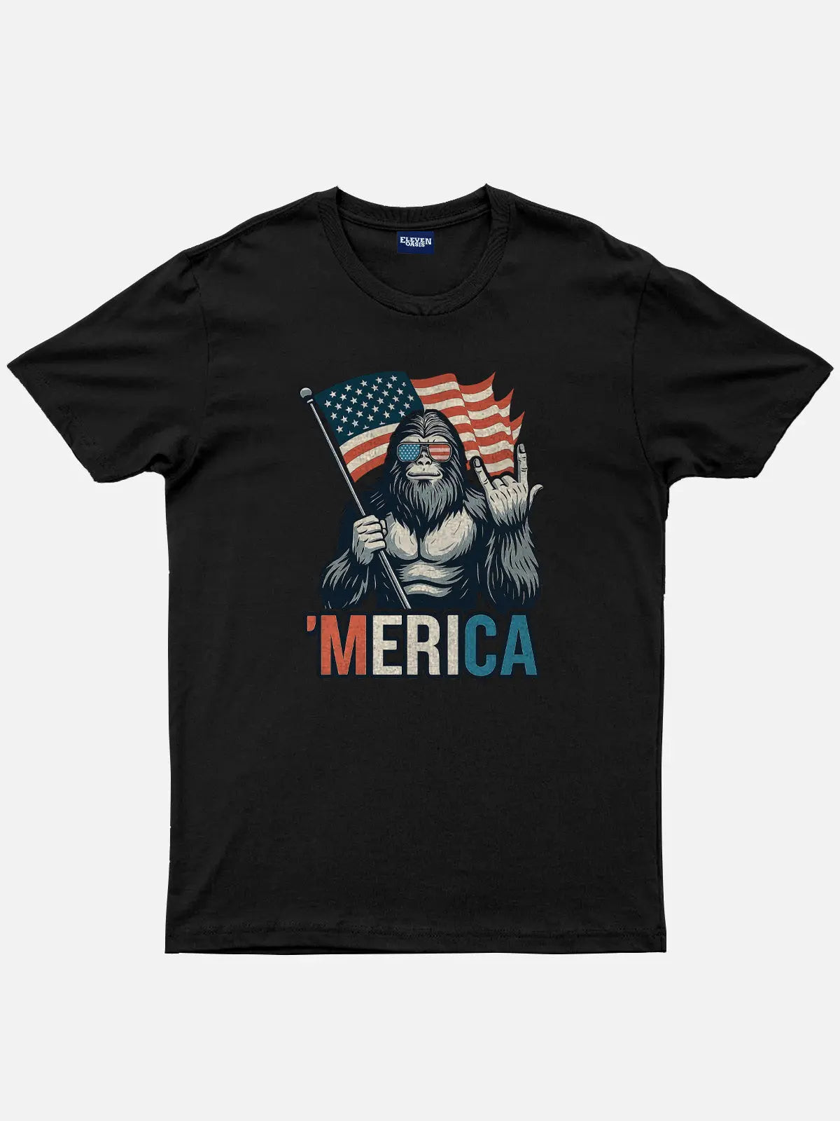 Sasquatch America Cotton T-Shirt Eleven Oasis